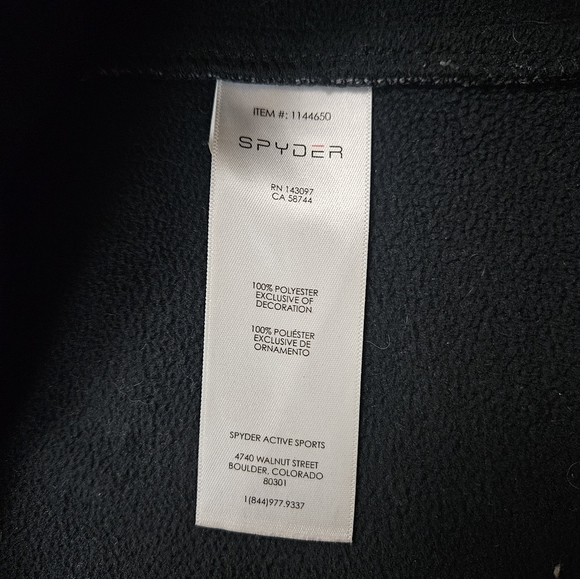 Spyder Full Zip Constant Knit Heathered Raglan Sleeve Jacket Size XL - Picture 13 of 14